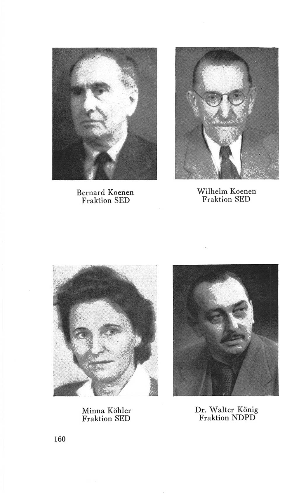 Handbuch der Volkskammer (VK) der Deutschen Demokratischen Republik (DDR), 3. Wahlperiode 1958-1963, Seite 160 (Hdb. VK. DDR 3. WP. 1958-1963, S. 160)