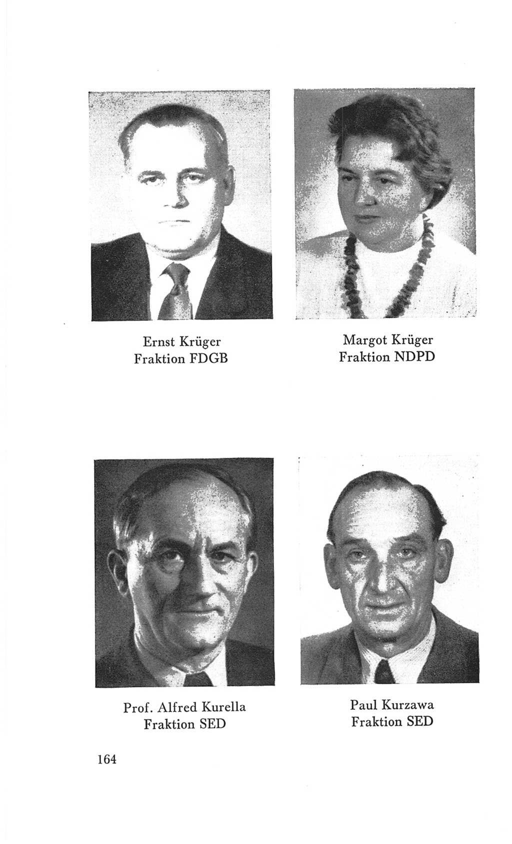 Handbuch der Volkskammer (VK) der Deutschen Demokratischen Republik (DDR), 3. Wahlperiode 1958-1963, Seite 164 (Hdb. VK. DDR 3. WP. 1958-1963, S. 164)