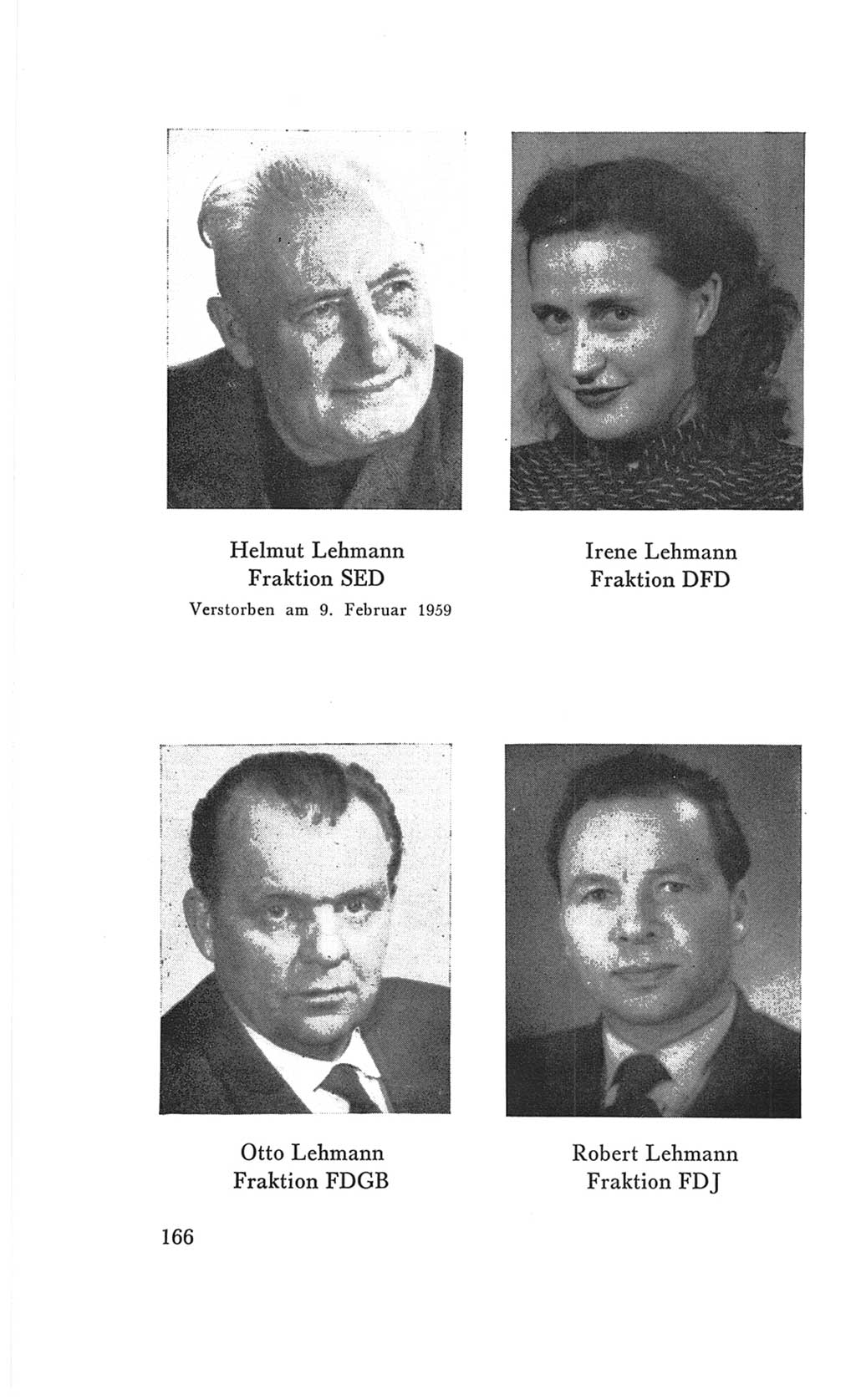 Handbuch der Volkskammer (VK) der Deutschen Demokratischen Republik (DDR), 3. Wahlperiode 1958-1963, Seite 166 (Hdb. VK. DDR 3. WP. 1958-1963, S. 166)