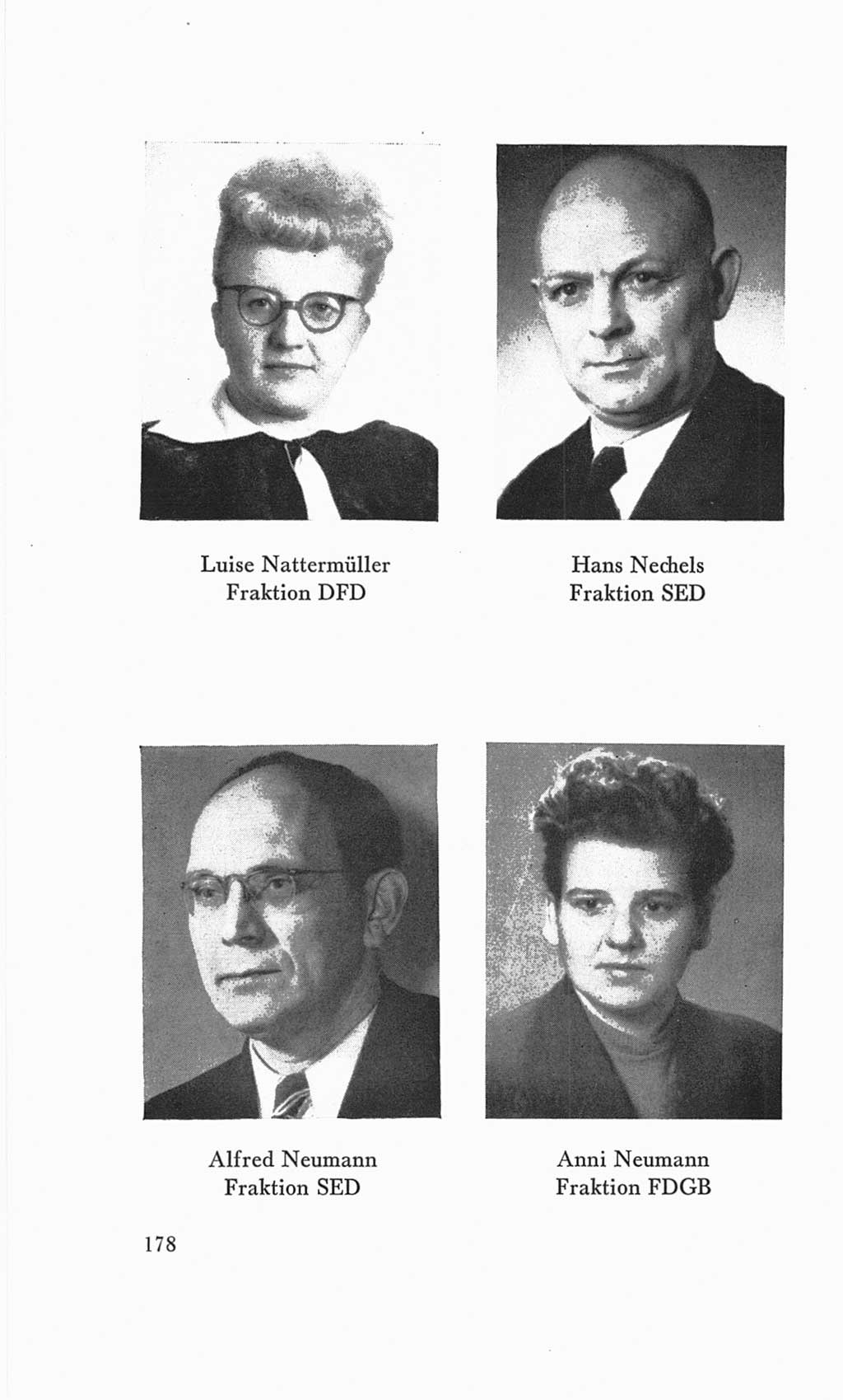 Handbuch der Volkskammer (VK) der Deutschen Demokratischen Republik (DDR), 3. Wahlperiode 1958-1963, Seite 178 (Hdb. VK. DDR 3. WP. 1958-1963, S. 178)