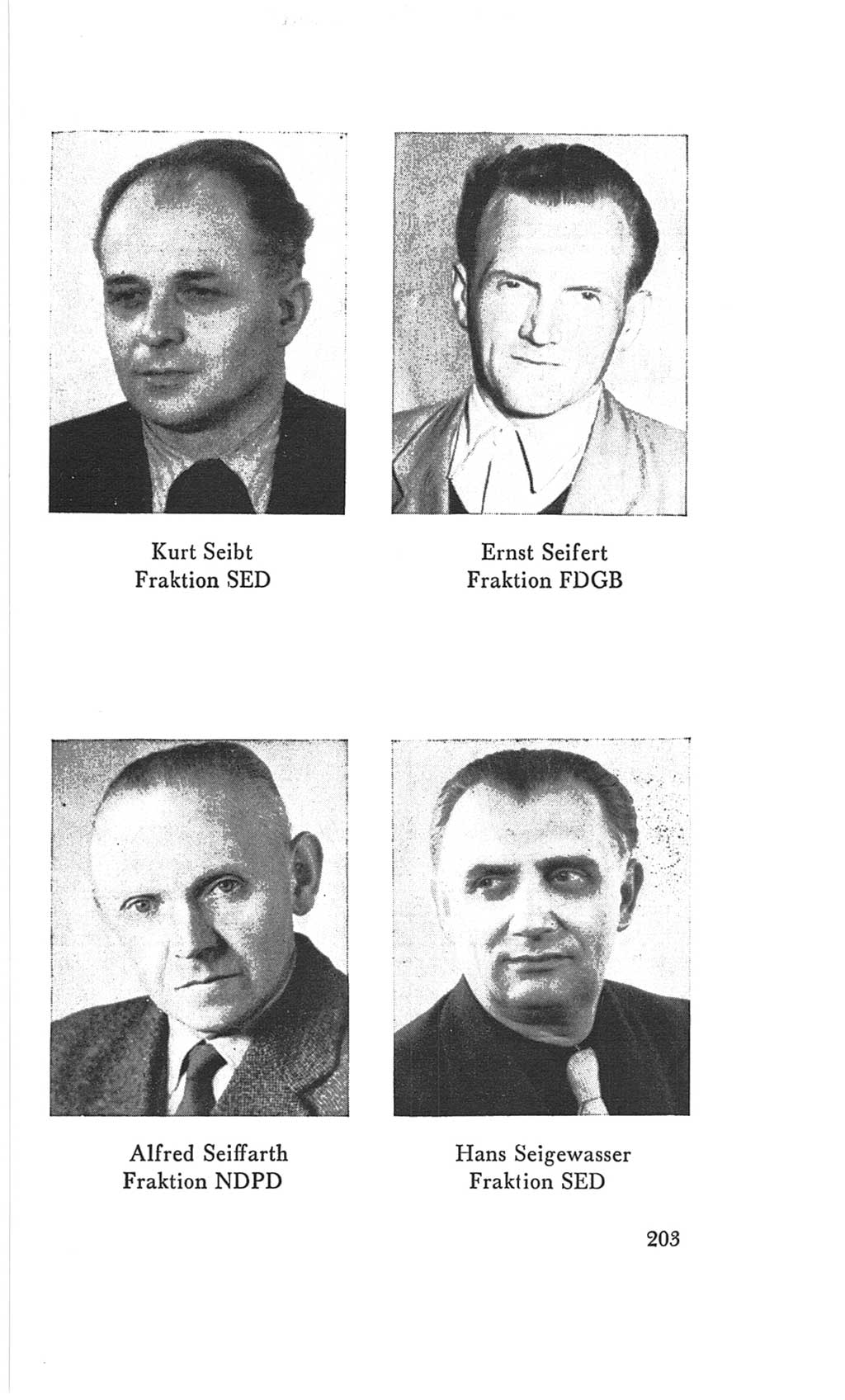 Handbuch der Volkskammer (VK) der Deutschen Demokratischen Republik (DDR), 3. Wahlperiode 1958-1963, Seite 203 (Hdb. VK. DDR 3. WP. 1958-1963, S. 203)