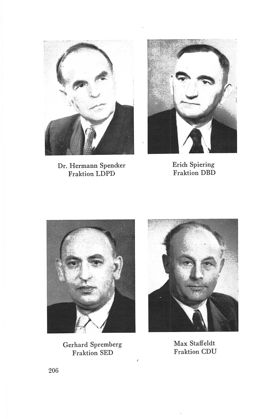 Handbuch der Volkskammer (VK) der Deutschen Demokratischen Republik (DDR), 3. Wahlperiode 1958-1963, Seite 206 (Hdb. VK. DDR 3. WP. 1958-1963, S. 206)