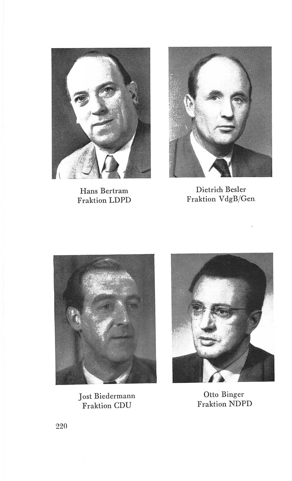 Handbuch der Volkskammer (VK) der Deutschen Demokratischen Republik (DDR), 3. Wahlperiode 1958-1963, Seite 220 (Hdb. VK. DDR 3. WP. 1958-1963, S. 220)