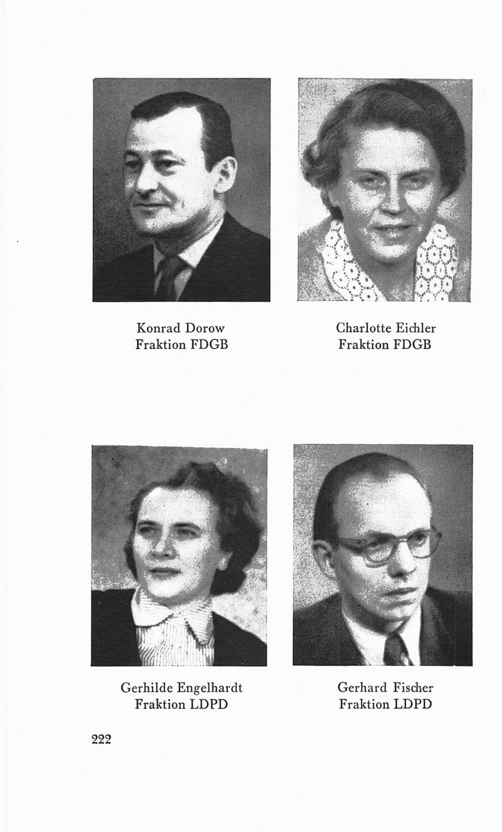 Handbuch der Volkskammer (VK) der Deutschen Demokratischen Republik (DDR), 3. Wahlperiode 1958-1963, Seite 222 (Hdb. VK. DDR 3. WP. 1958-1963, S. 222)