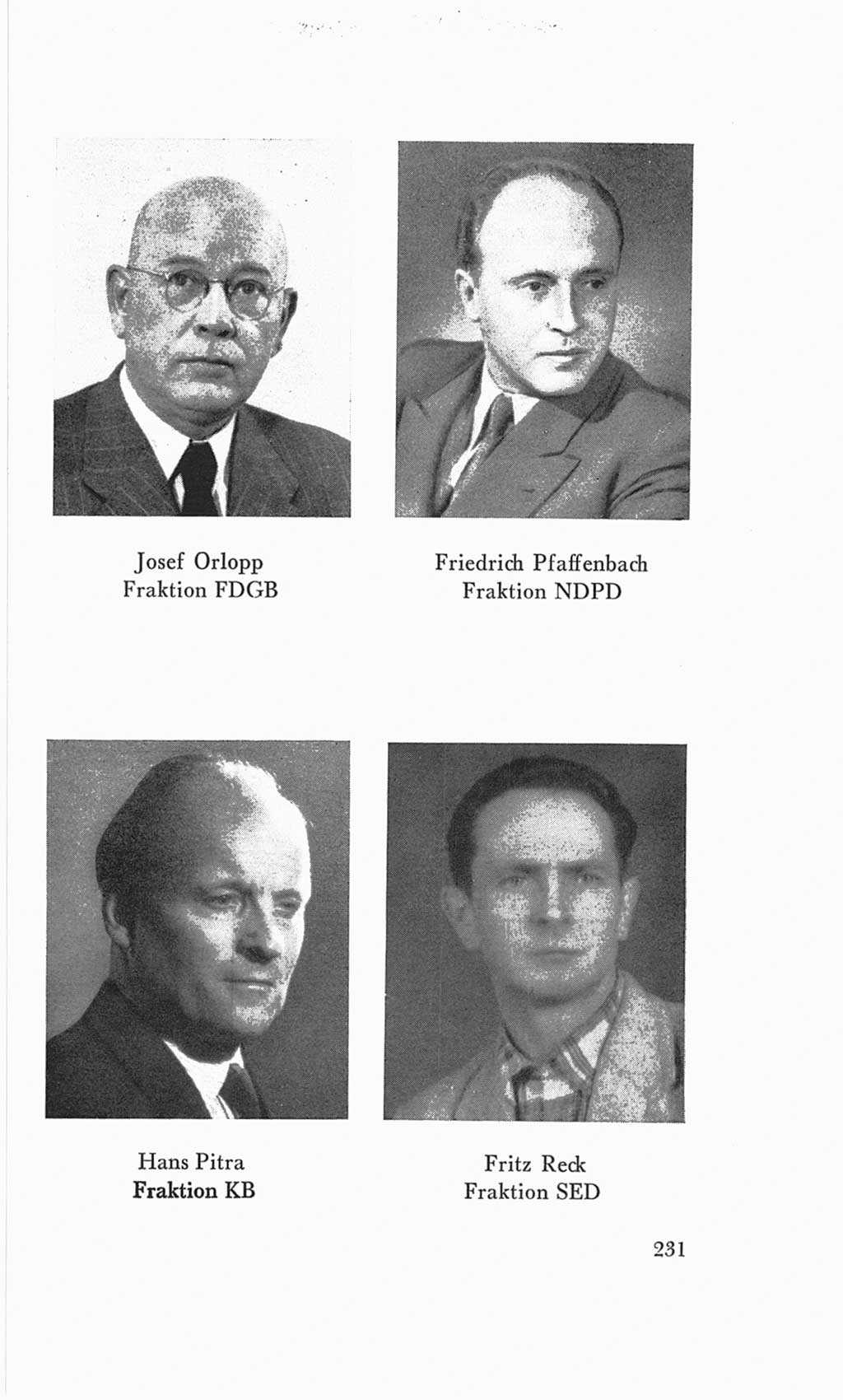 Handbuch der Volkskammer (VK) der Deutschen Demokratischen Republik (DDR), 3. Wahlperiode 1958-1963, Seite 231 (Hdb. VK. DDR 3. WP. 1958-1963, S. 231)