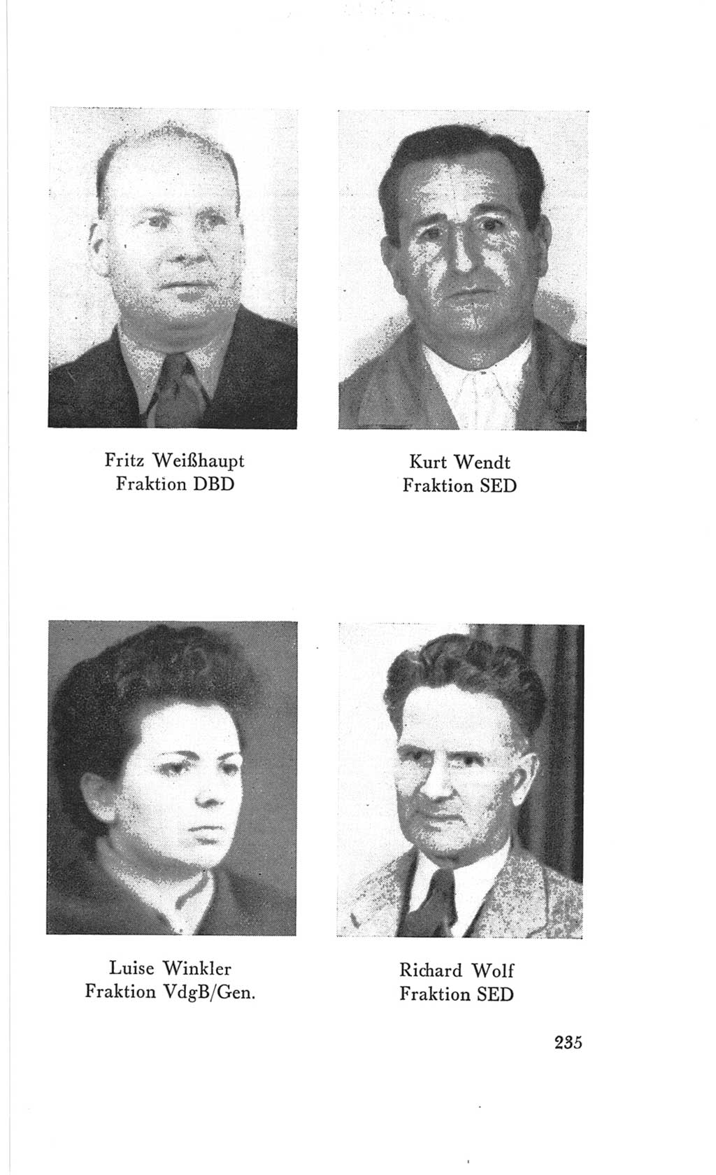 Handbuch der Volkskammer (VK) der Deutschen Demokratischen Republik (DDR), 3. Wahlperiode 1958-1963, Seite 235 (Hdb. VK. DDR 3. WP. 1958-1963, S. 235)