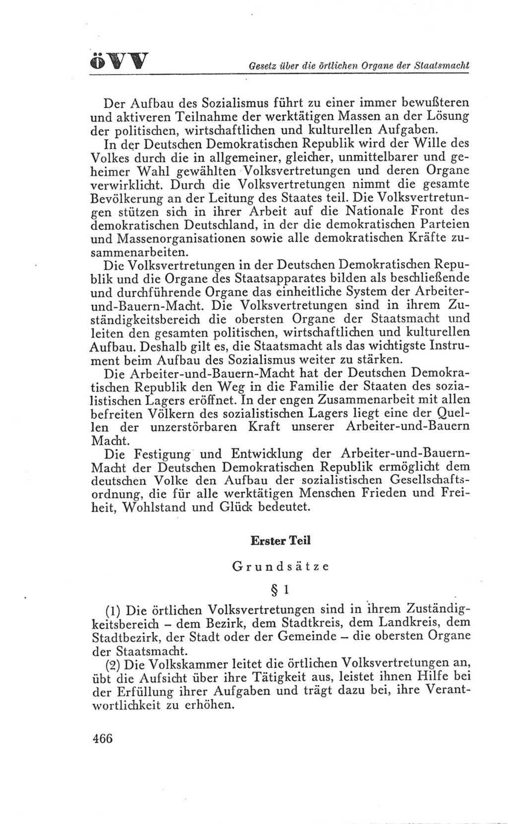 Handbuch der Volkskammer (VK) der Deutschen Demokratischen Republik (DDR), 3. Wahlperiode 1958-1963, Seite 466 (Hdb. VK. DDR 3. WP. 1958-1963, S. 466)