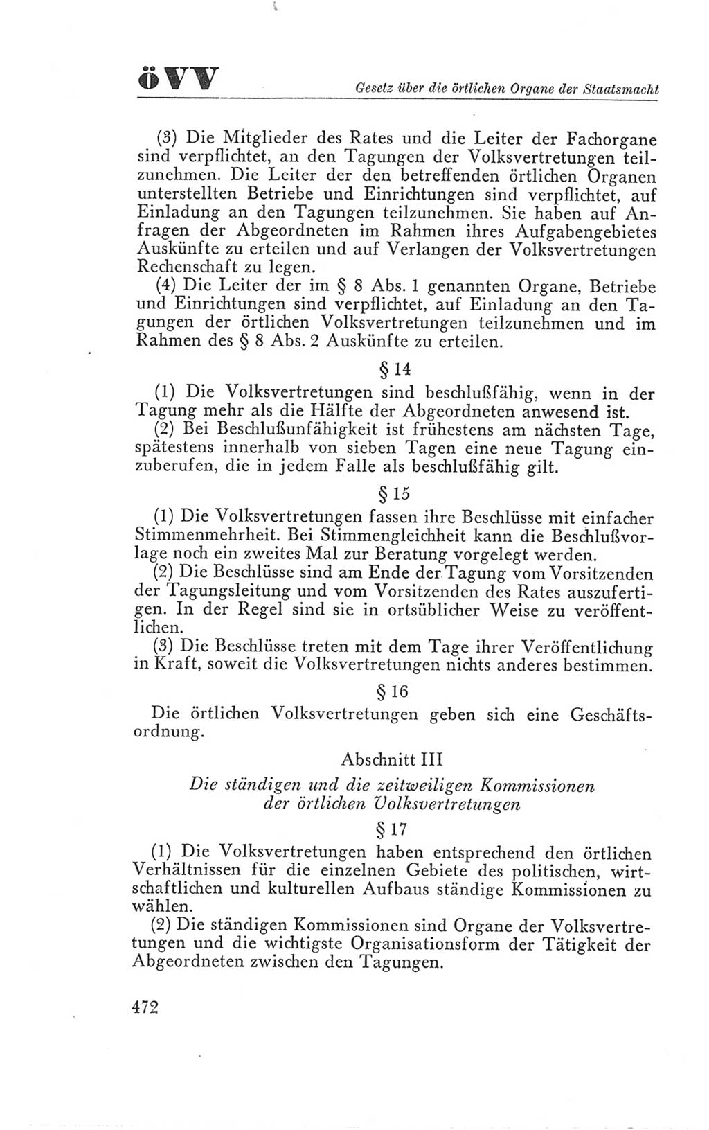 Handbuch der Volkskammer (VK) der Deutschen Demokratischen Republik (DDR), 3. Wahlperiode 1958-1963, Seite 472 (Hdb. VK. DDR 3. WP. 1958-1963, S. 472)