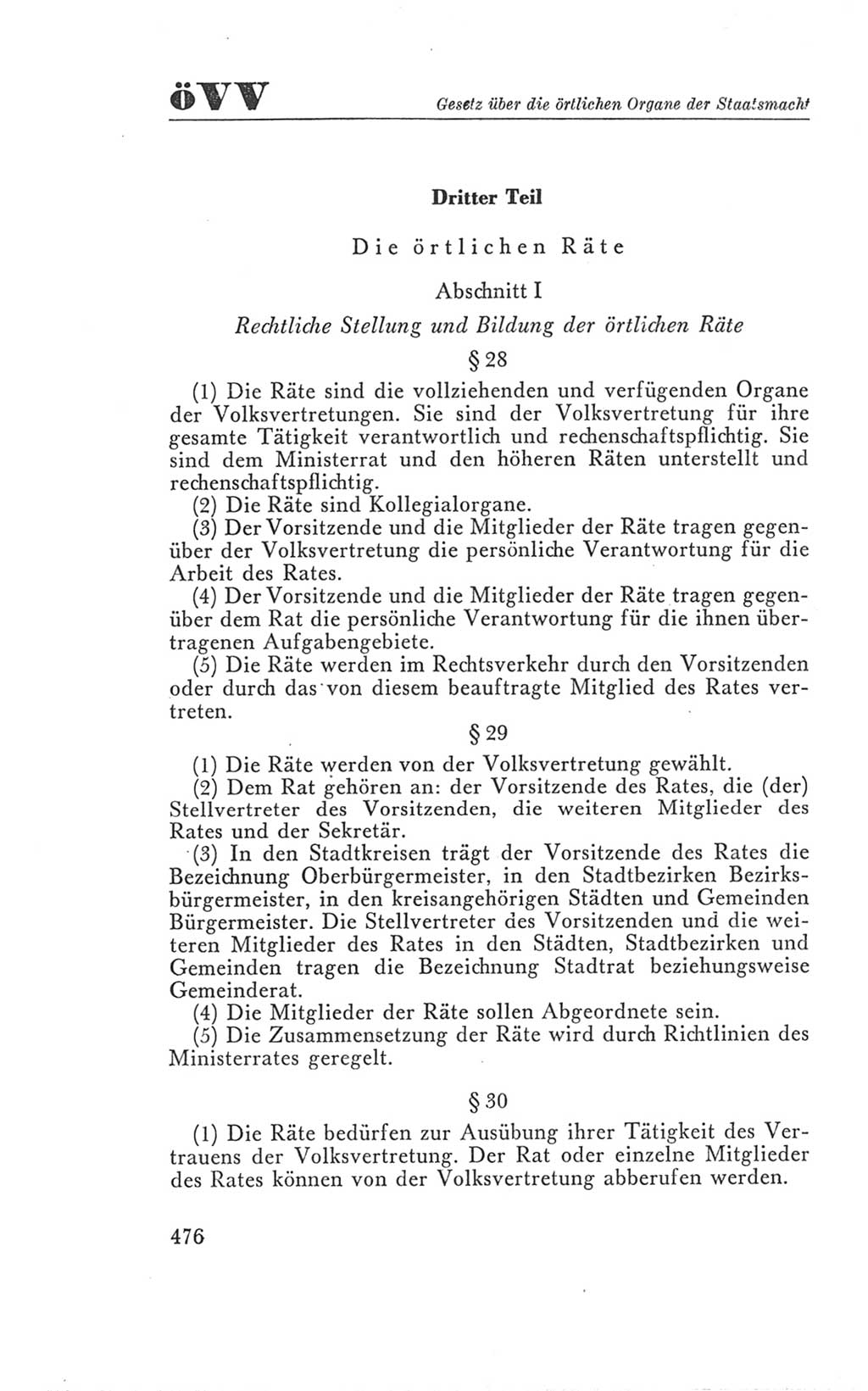 Handbuch der Volkskammer (VK) der Deutschen Demokratischen Republik (DDR), 3. Wahlperiode 1958-1963, Seite 476 (Hdb. VK. DDR 3. WP. 1958-1963, S. 476)