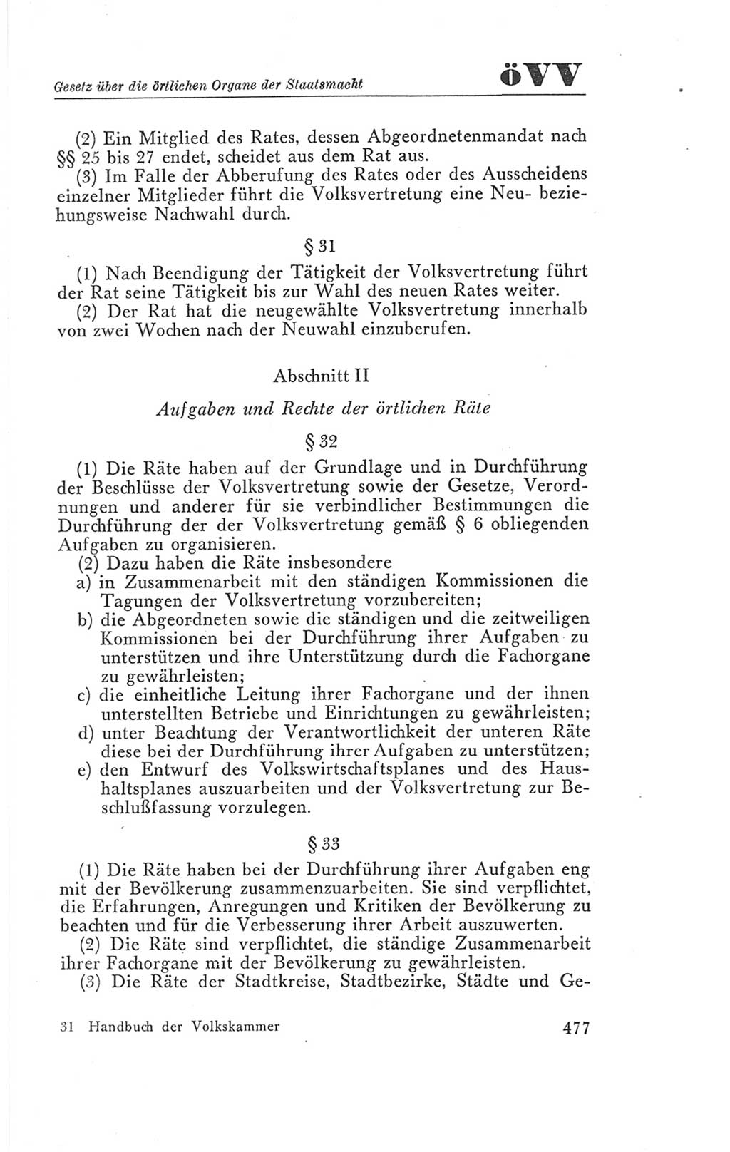 Handbuch der Volkskammer (VK) der Deutschen Demokratischen Republik (DDR), 3. Wahlperiode 1958-1963, Seite 477 (Hdb. VK. DDR 3. WP. 1958-1963, S. 477)