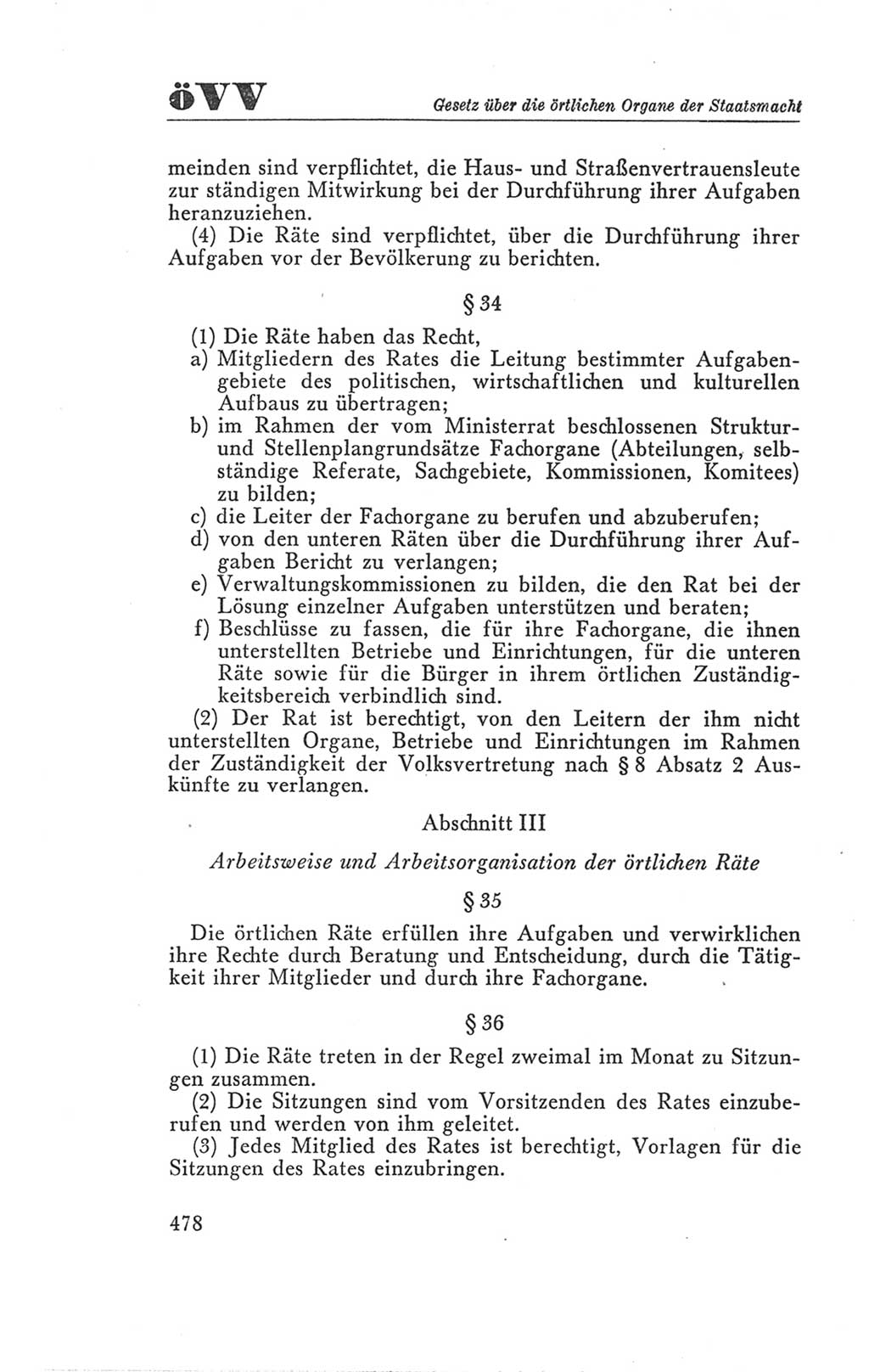 Handbuch der Volkskammer (VK) der Deutschen Demokratischen Republik (DDR), 3. Wahlperiode 1958-1963, Seite 478 (Hdb. VK. DDR 3. WP. 1958-1963, S. 478)