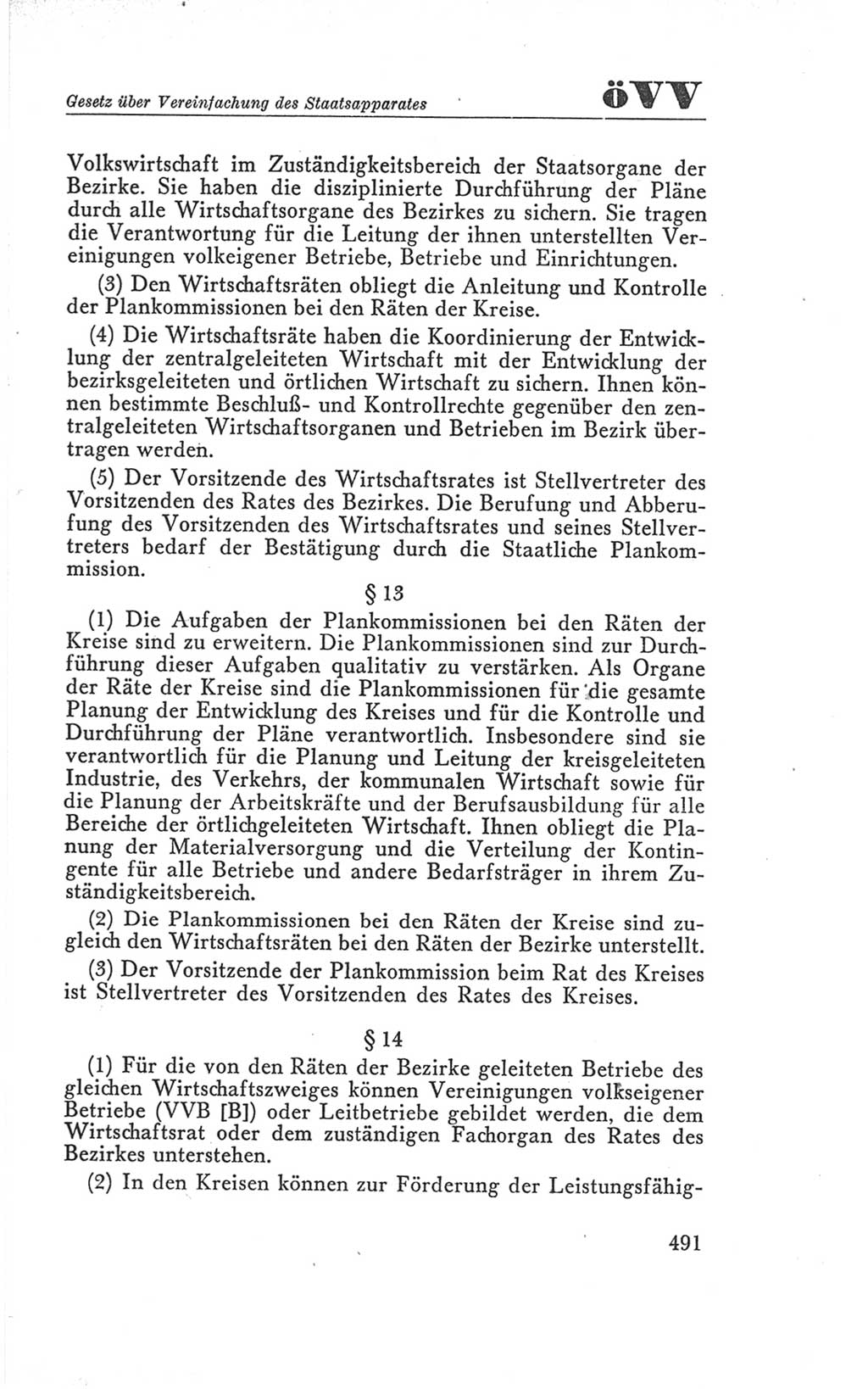 Handbuch der Volkskammer (VK) der Deutschen Demokratischen Republik (DDR), 3. Wahlperiode 1958-1963, Seite 491 (Hdb. VK. DDR 3. WP. 1958-1963, S. 491)