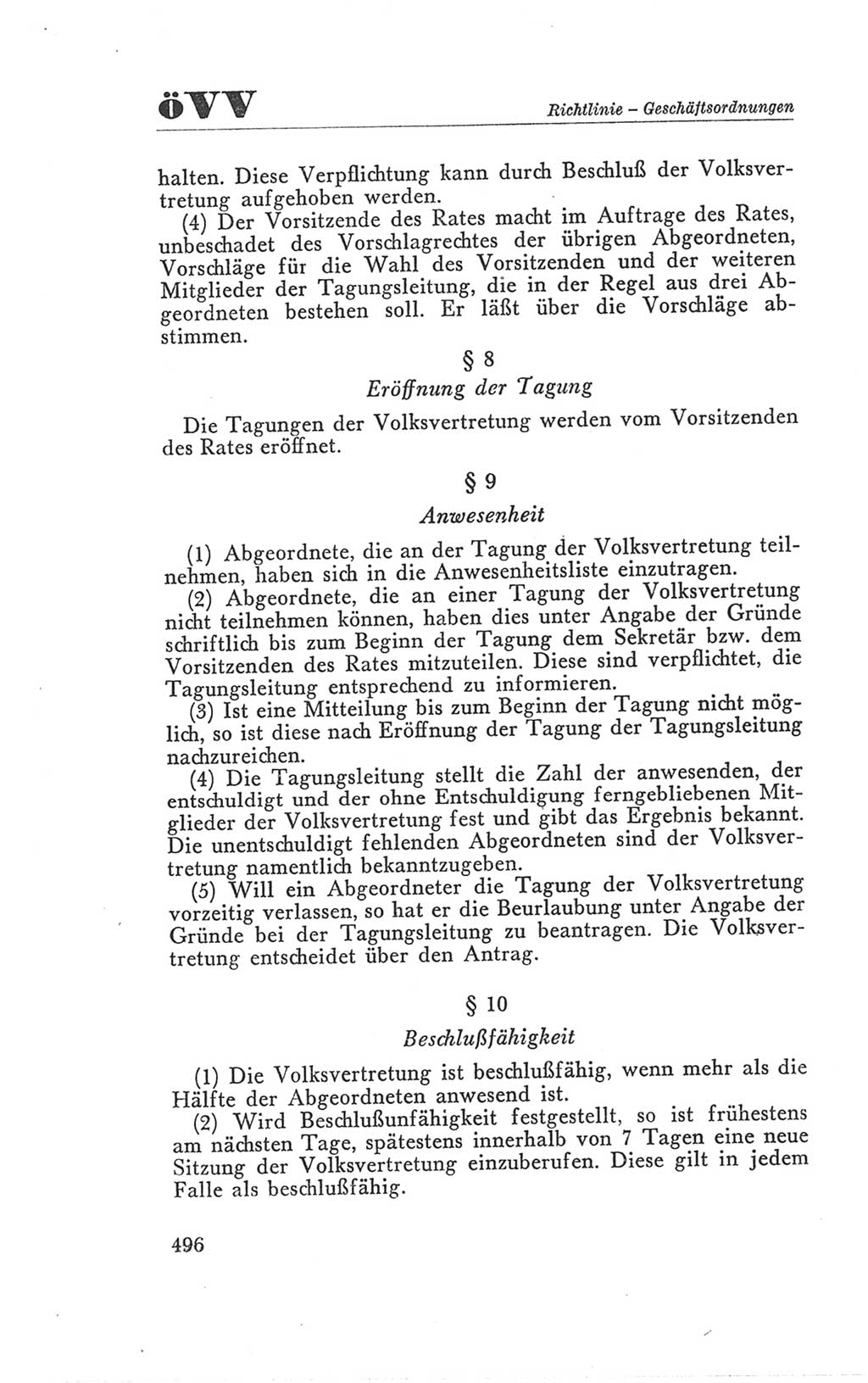 Handbuch der Volkskammer (VK) der Deutschen Demokratischen Republik (DDR), 3. Wahlperiode 1958-1963, Seite 496 (Hdb. VK. DDR 3. WP. 1958-1963, S. 496)