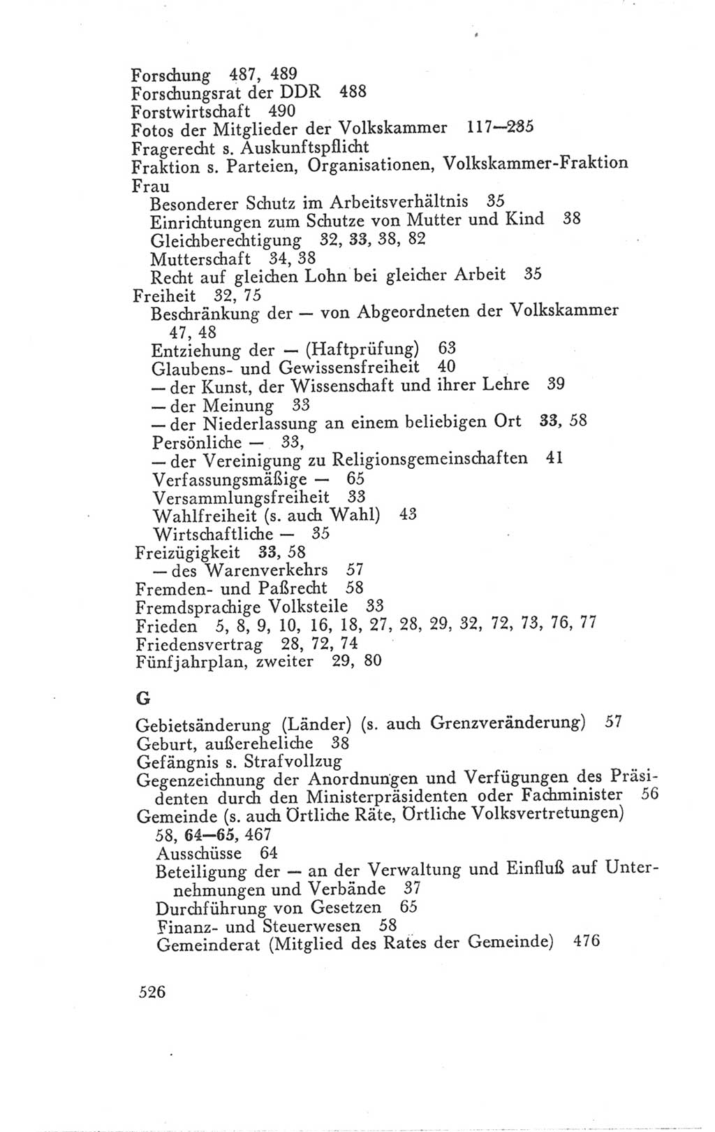 Handbuch der Volkskammer (VK) der Deutschen Demokratischen Republik (DDR), 3. Wahlperiode 1958-1963, Seite 526 (Hdb. VK. DDR 3. WP. 1958-1963, S. 526)