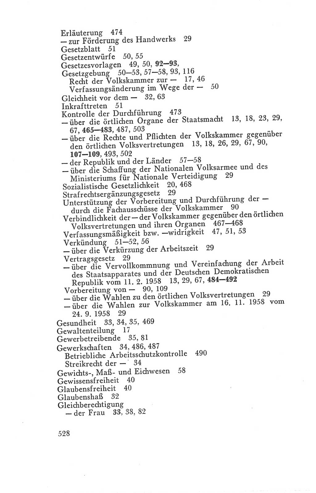 Handbuch der Volkskammer (VK) der Deutschen Demokratischen Republik (DDR), 3. Wahlperiode 1958-1963, Seite 528 (Hdb. VK. DDR 3. WP. 1958-1963, S. 528)