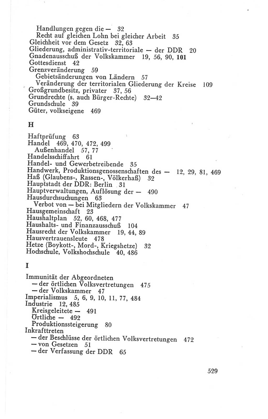 Handbuch der Volkskammer (VK) der Deutschen Demokratischen Republik (DDR), 3. Wahlperiode 1958-1963, Seite 529 (Hdb. VK. DDR 3. WP. 1958-1963, S. 529)