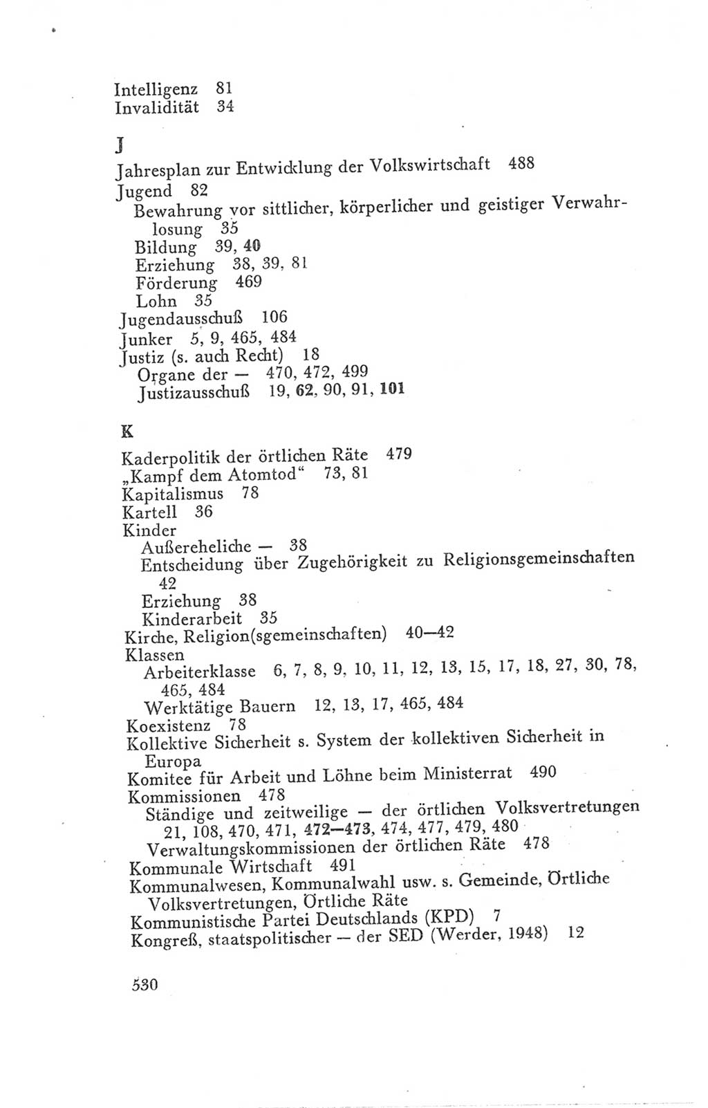 Handbuch der Volkskammer (VK) der Deutschen Demokratischen Republik (DDR), 3. Wahlperiode 1958-1963, Seite 530 (Hdb. VK. DDR 3. WP. 1958-1963, S. 530)