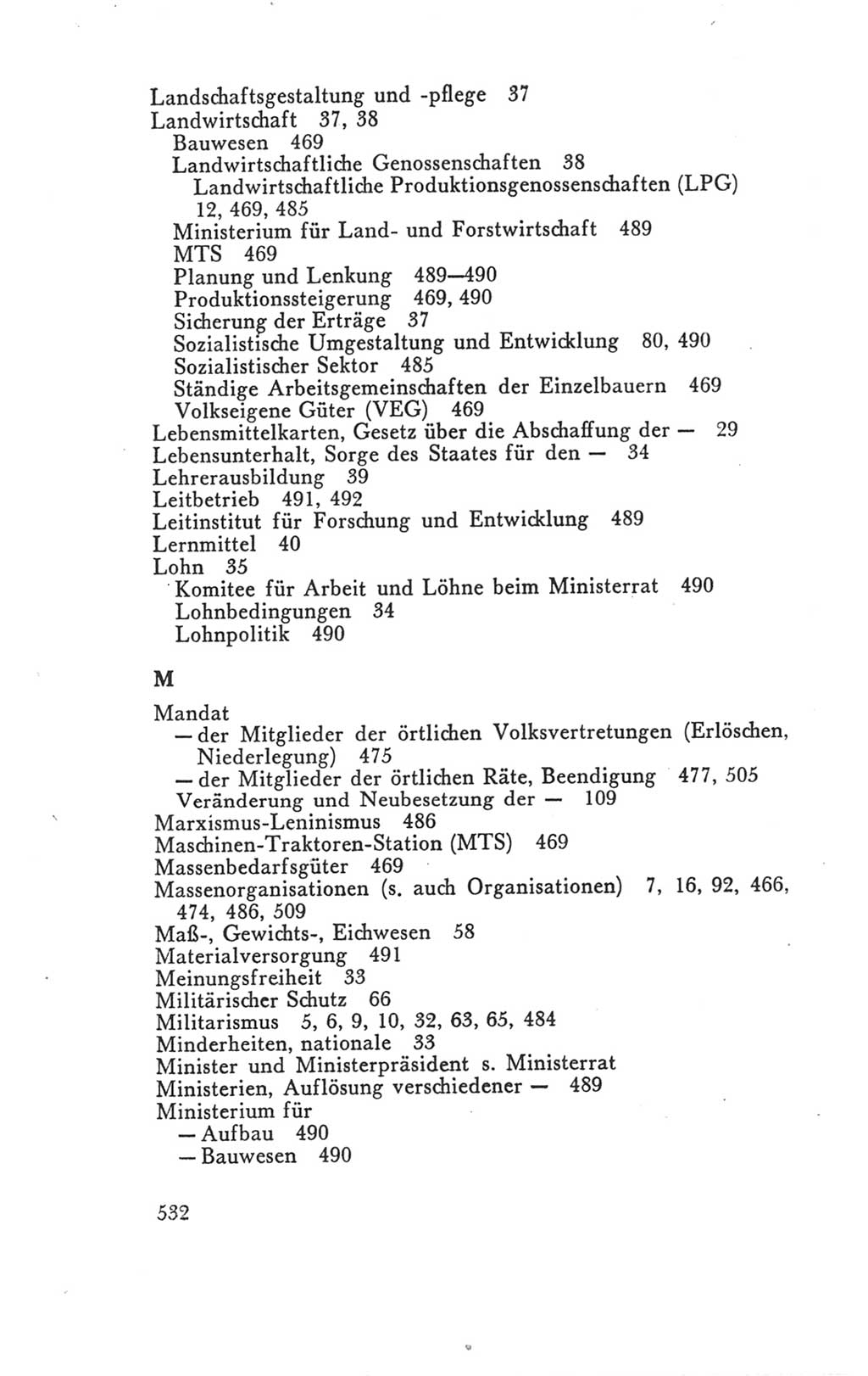 Handbuch der Volkskammer (VK) der Deutschen Demokratischen Republik (DDR), 3. Wahlperiode 1958-1963, Seite 532 (Hdb. VK. DDR 3. WP. 1958-1963, S. 532)