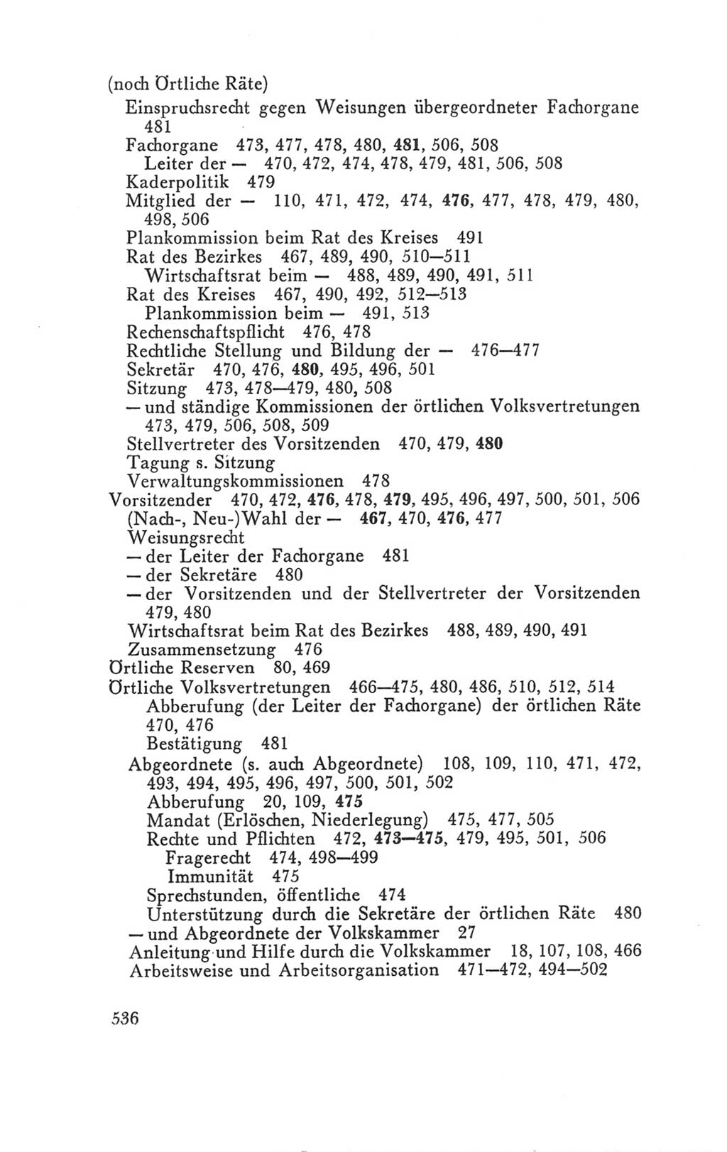Handbuch der Volkskammer (VK) der Deutschen Demokratischen Republik (DDR), 3. Wahlperiode 1958-1963, Seite 536 (Hdb. VK. DDR 3. WP. 1958-1963, S. 536)