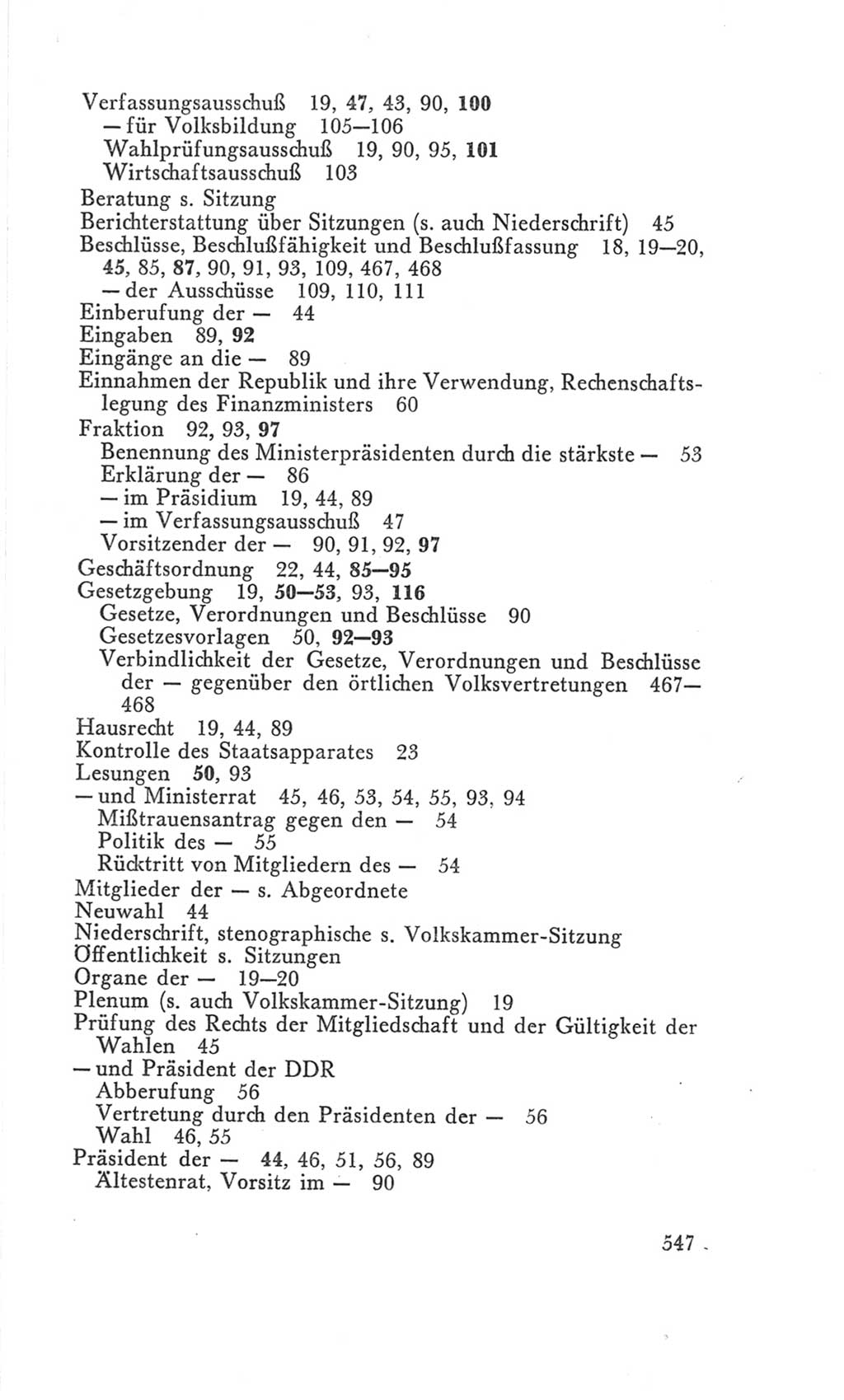 Handbuch der Volkskammer (VK) der Deutschen Demokratischen Republik (DDR), 3. Wahlperiode 1958-1963, Seite 547 (Hdb. VK. DDR 3. WP. 1958-1963, S. 547)