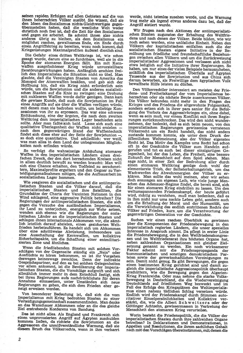 Neue Justiz (NJ), Zeitschrift für Recht und Rechtswissenschaft [Deutsche Demokratische Republik (DDR)], 12. Jahrgang 1958, Seite 2 (NJ DDR 1958, S. 2)