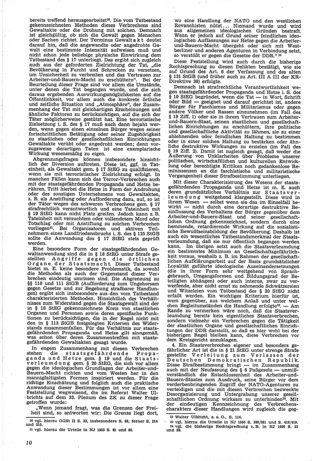 Neue Justiz (NJ), Zeitschrift für Recht und Rechtswissenschaft [Deutsche Demokratische Republik (DDR)], 12. Jahrgang 1958, Seite 10 (NJ DDR 1958, S. 10)