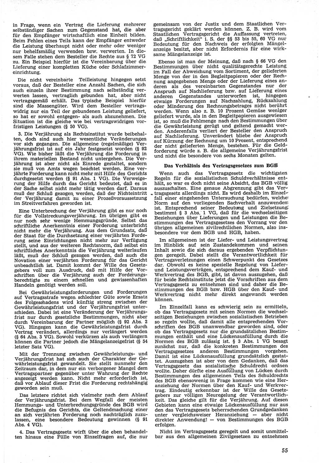 Neue Justiz (NJ), Zeitschrift für Recht und Rechtswissenschaft [Deutsche Demokratische Republik (DDR)], 12. Jahrgang 1958, Seite 55 (NJ DDR 1958, S. 55)
