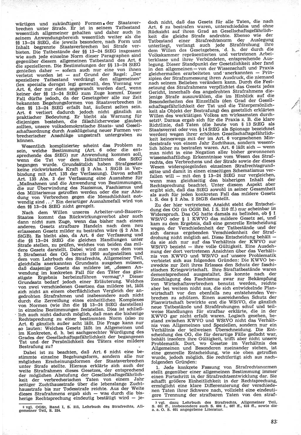 Neue Justiz (NJ), Zeitschrift für Recht und Rechtswissenschaft [Deutsche Demokratische Republik (DDR)], 12. Jahrgang 1958, Seite 83 (NJ DDR 1958, S. 83)