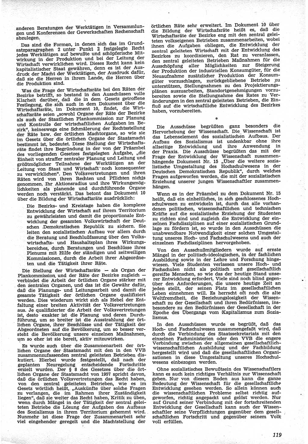 Neue Justiz (NJ), Zeitschrift für Recht und Rechtswissenschaft [Deutsche Demokratische Republik (DDR)], 12. Jahrgang 1958, Seite 119 (NJ DDR 1958, S. 119)