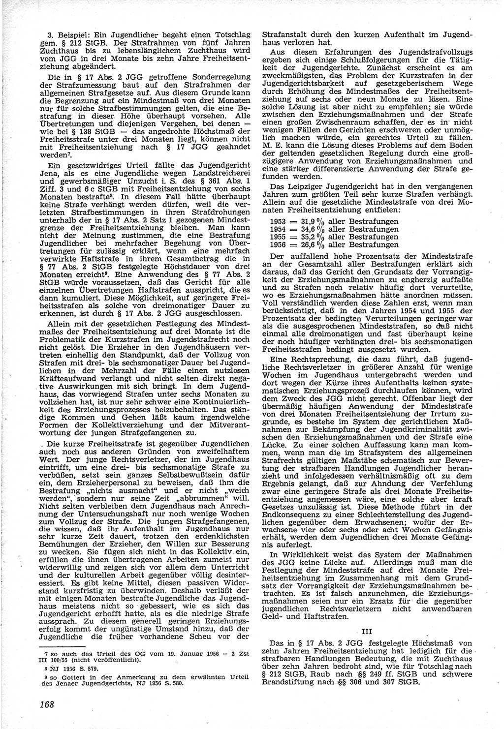 Neue Justiz (NJ), Zeitschrift für Recht und Rechtswissenschaft [Deutsche Demokratische Republik (DDR)], 12. Jahrgang 1958, Seite 168 (NJ DDR 1958, S. 168)