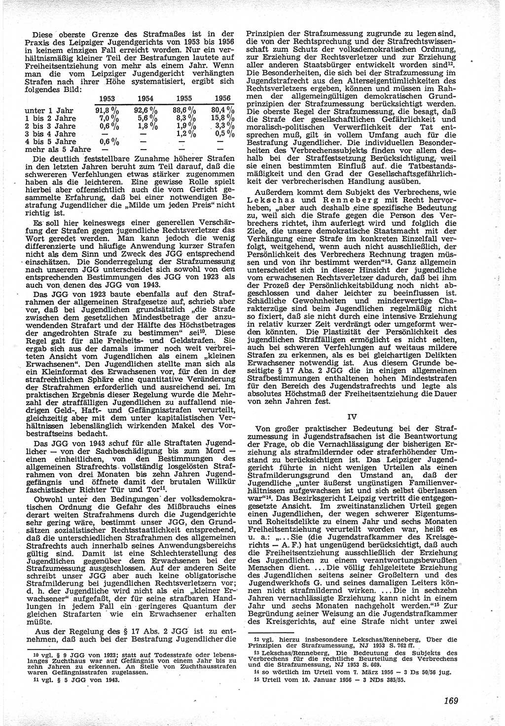 Neue Justiz (NJ), Zeitschrift für Recht und Rechtswissenschaft [Deutsche Demokratische Republik (DDR)], 12. Jahrgang 1958, Seite 169 (NJ DDR 1958, S. 169)