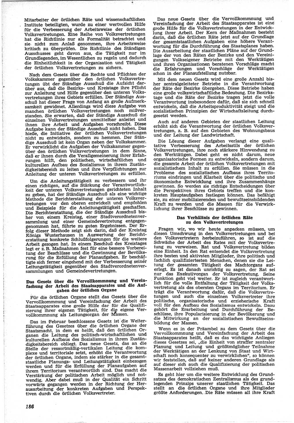 Neue Justiz (NJ), Zeitschrift für Recht und Rechtswissenschaft [Deutsche Demokratische Republik (DDR)], 12. Jahrgang 1958, Seite 186 (NJ DDR 1958, S. 186)