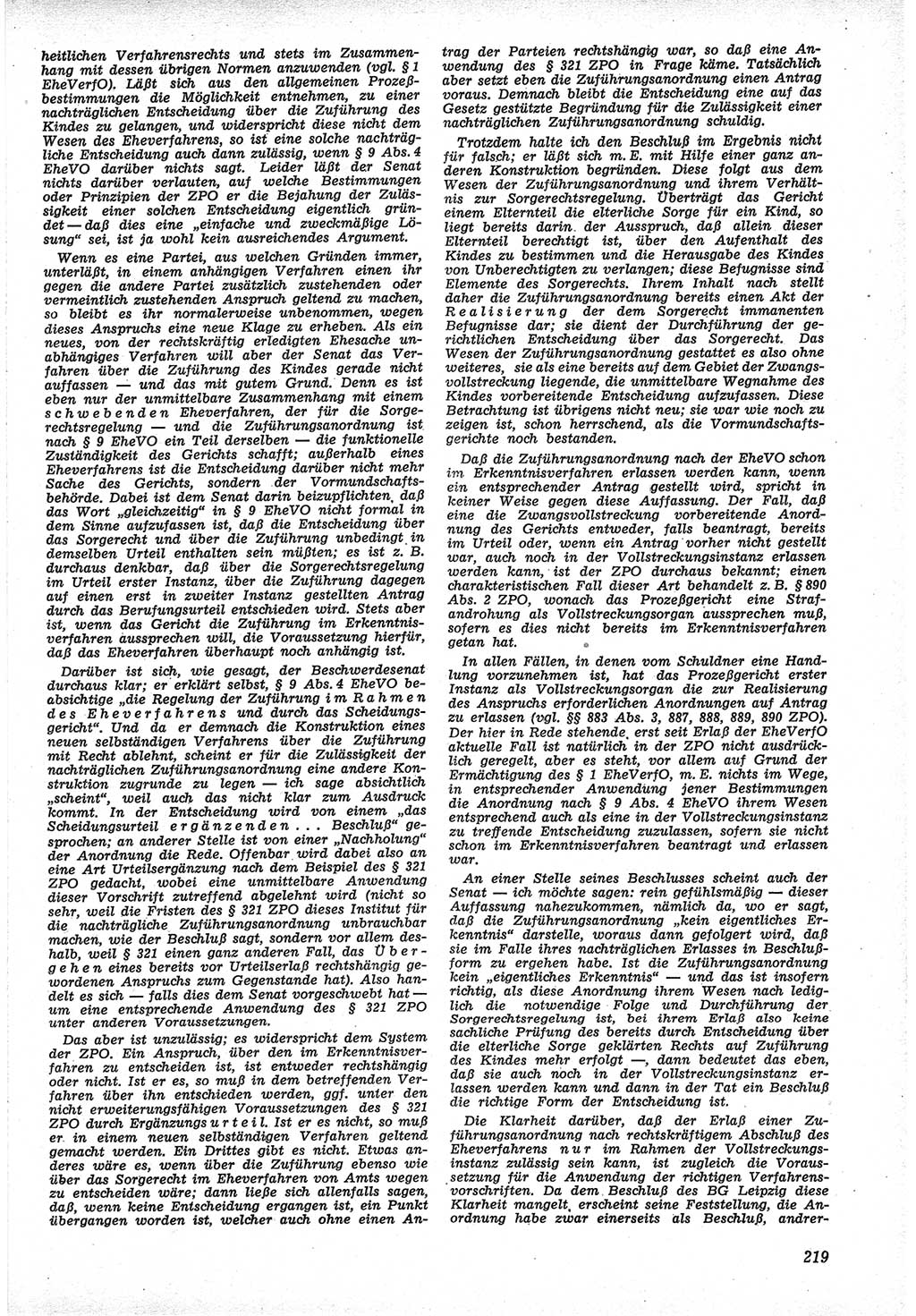 Neue Justiz (NJ), Zeitschrift für Recht und Rechtswissenschaft [Deutsche Demokratische Republik (DDR)], 12. Jahrgang 1958, Seite 219 (NJ DDR 1958, S. 219)