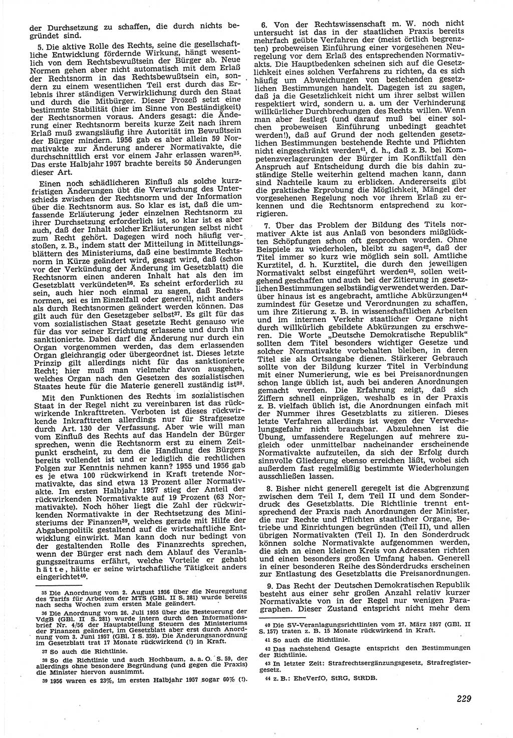 Neue Justiz (NJ), Zeitschrift für Recht und Rechtswissenschaft [Deutsche Demokratische Republik (DDR)], 12. Jahrgang 1958, Seite 229 (NJ DDR 1958, S. 229)