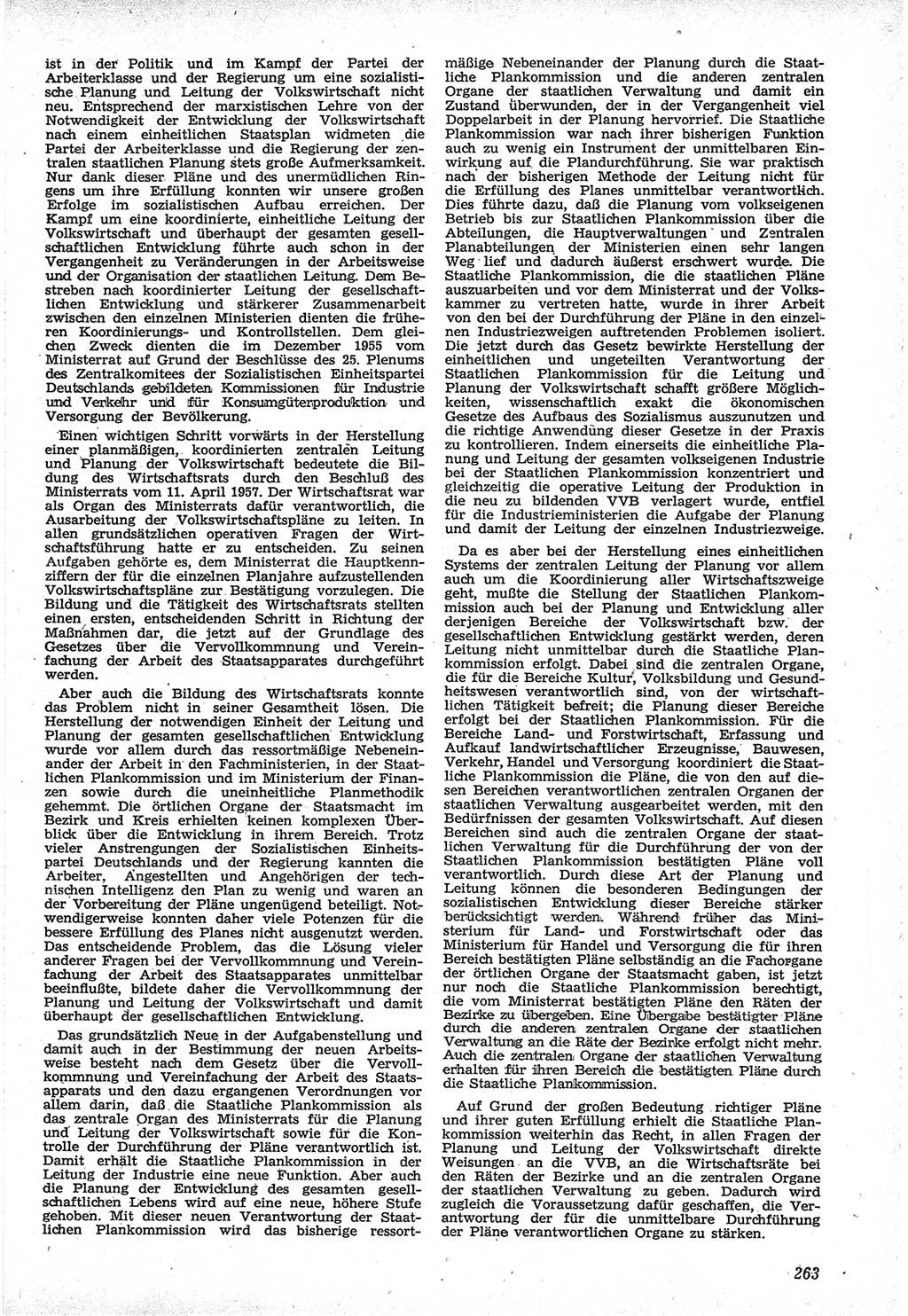 Neue Justiz (NJ), Zeitschrift für Recht und Rechtswissenschaft [Deutsche Demokratische Republik (DDR)], 12. Jahrgang 1958, Seite 263 (NJ DDR 1958, S. 263)