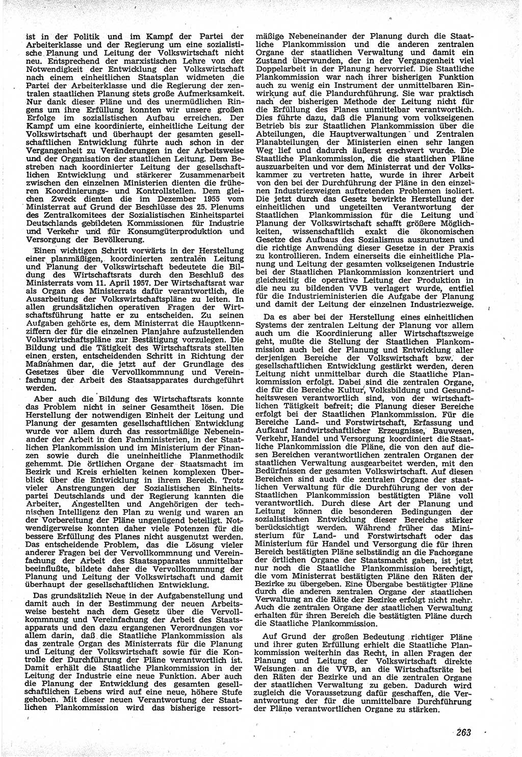 Neue Justiz (NJ), Zeitschrift für Recht und Rechtswissenschaft [Deutsche Demokratische Republik (DDR)], 12. Jahrgang 1958, Seite 263 (NJ DDR 1958, S. 263)