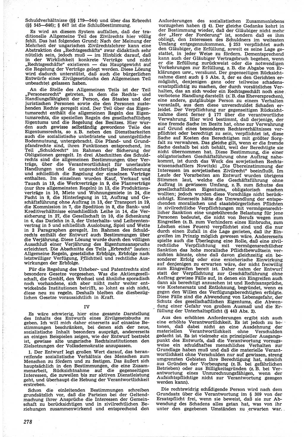Neue Justiz (NJ), Zeitschrift für Recht und Rechtswissenschaft [Deutsche Demokratische Republik (DDR)], 12. Jahrgang 1958, Seite 278 (NJ DDR 1958, S. 278)