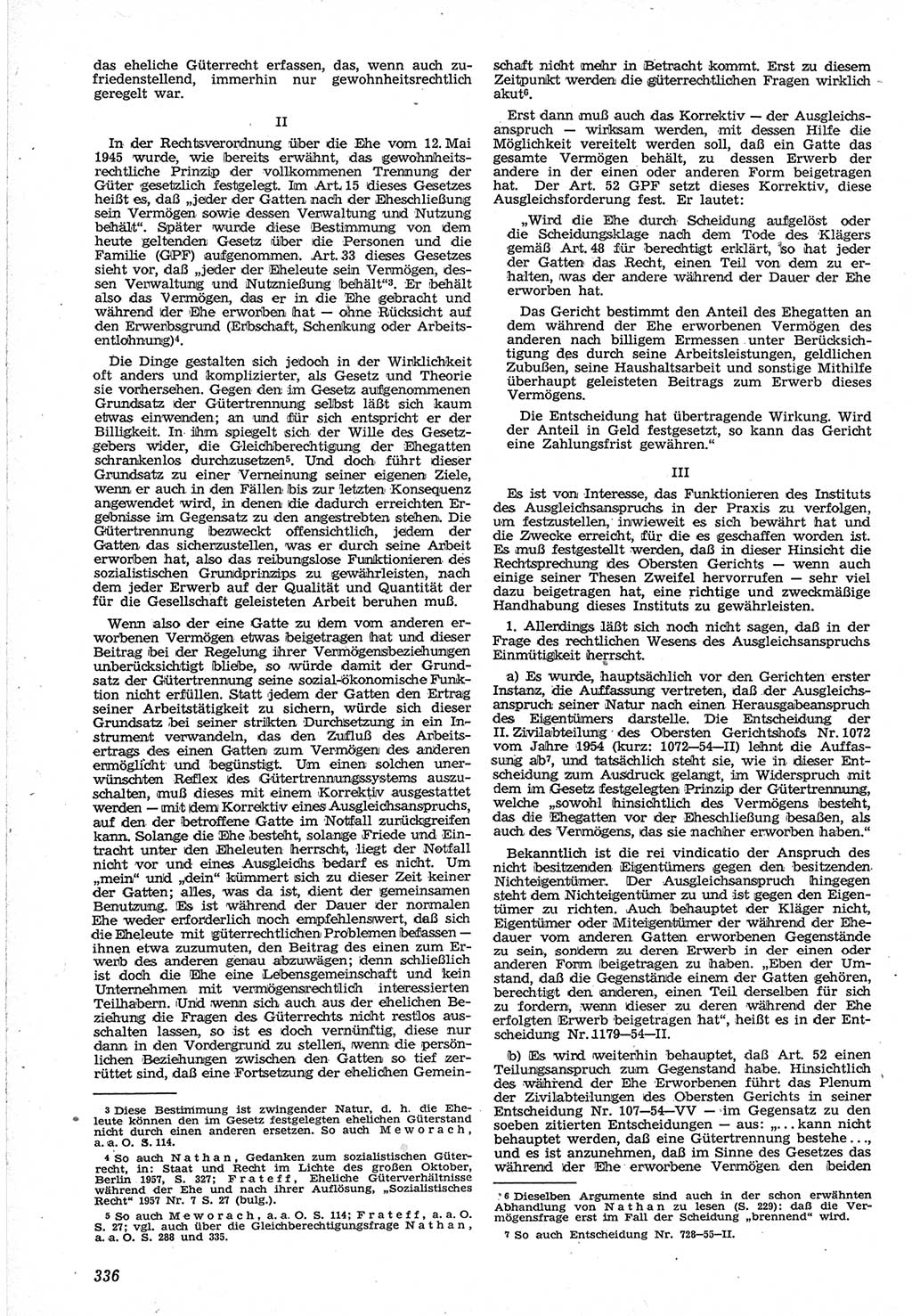 Neue Justiz (NJ), Zeitschrift für Recht und Rechtswissenschaft [Deutsche Demokratische Republik (DDR)], 12. Jahrgang 1958, Seite 336 (NJ DDR 1958, S. 336)