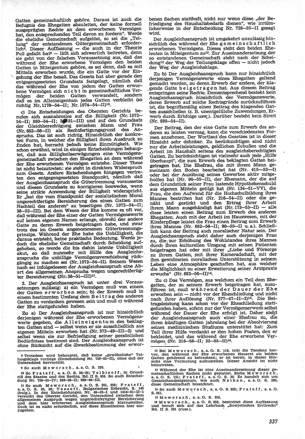 Neue Justiz (NJ), Zeitschrift für Recht und Rechtswissenschaft [Deutsche Demokratische Republik (DDR)], 12. Jahrgang 1958, Seite 337 (NJ DDR 1958, S. 337)