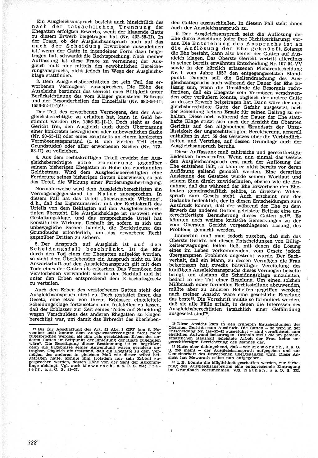 Neue Justiz (NJ), Zeitschrift für Recht und Rechtswissenschaft [Deutsche Demokratische Republik (DDR)], 12. Jahrgang 1958, Seite 338 (NJ DDR 1958, S. 338)