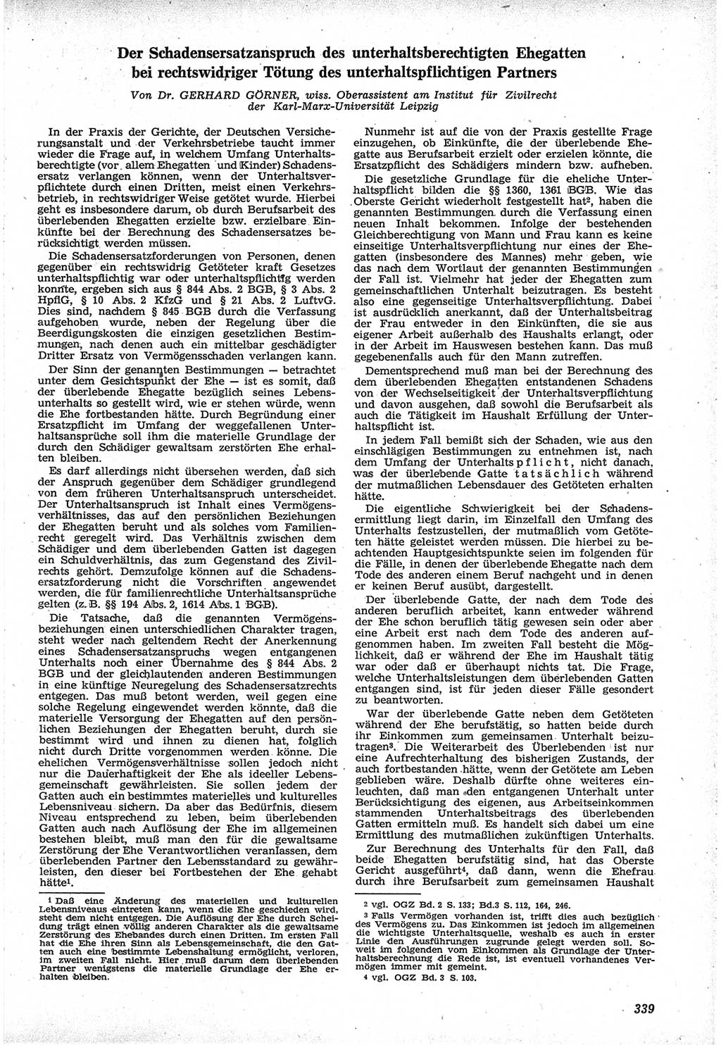 Neue Justiz (NJ), Zeitschrift für Recht und Rechtswissenschaft [Deutsche Demokratische Republik (DDR)], 12. Jahrgang 1958, Seite 339 (NJ DDR 1958, S. 339)