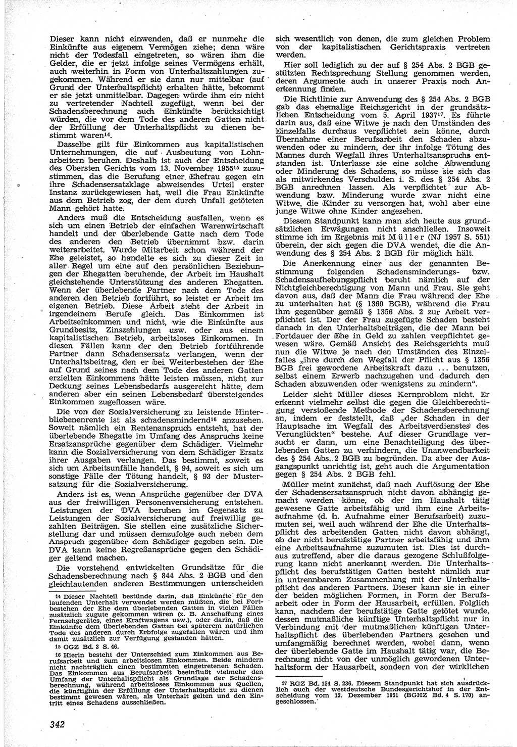 Neue Justiz (NJ), Zeitschrift für Recht und Rechtswissenschaft [Deutsche Demokratische Republik (DDR)], 12. Jahrgang 1958, Seite 342 (NJ DDR 1958, S. 342)