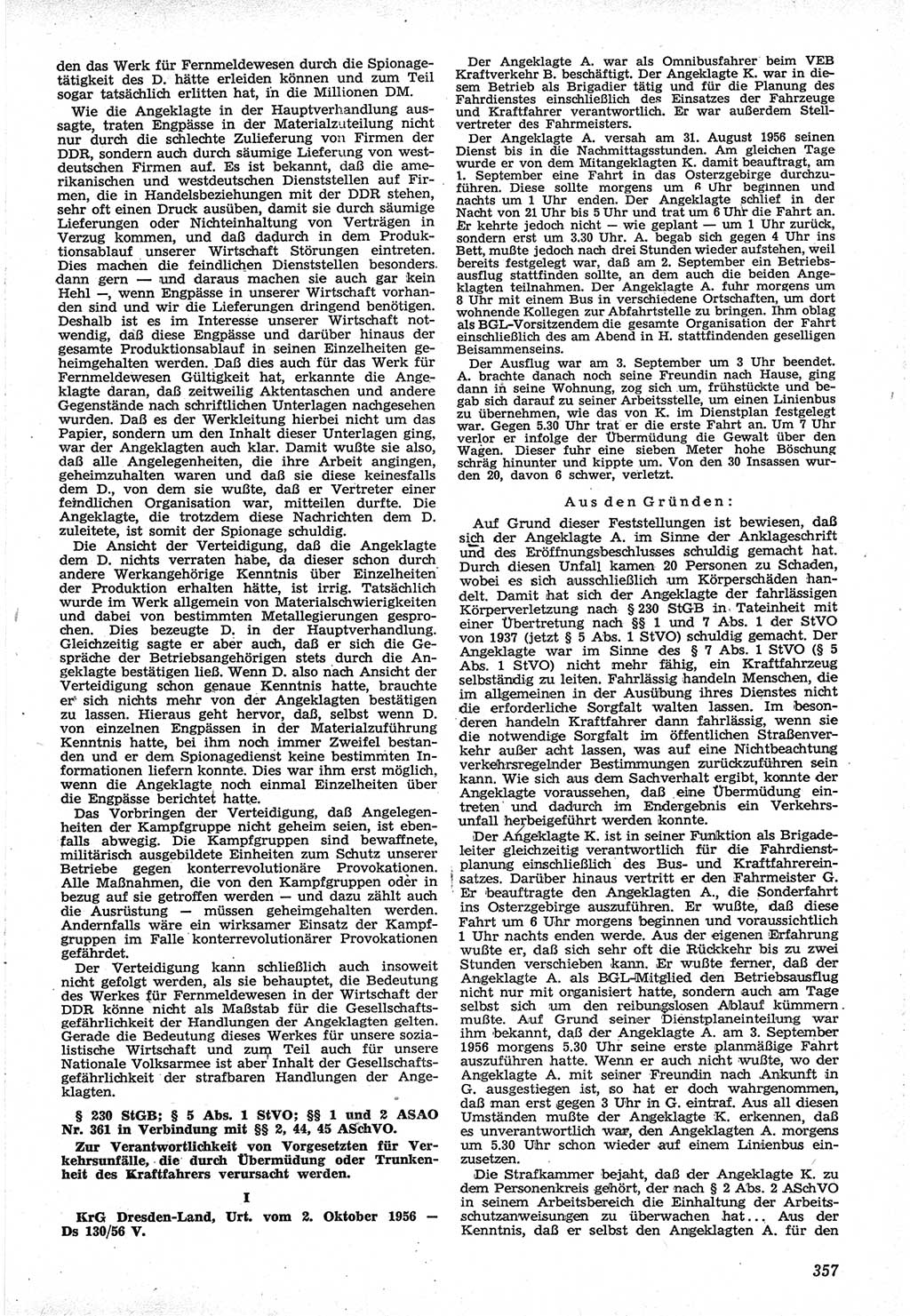 Neue Justiz (NJ), Zeitschrift für Recht und Rechtswissenschaft [Deutsche Demokratische Republik (DDR)], 12. Jahrgang 1958, Seite 357 (NJ DDR 1958, S. 357)