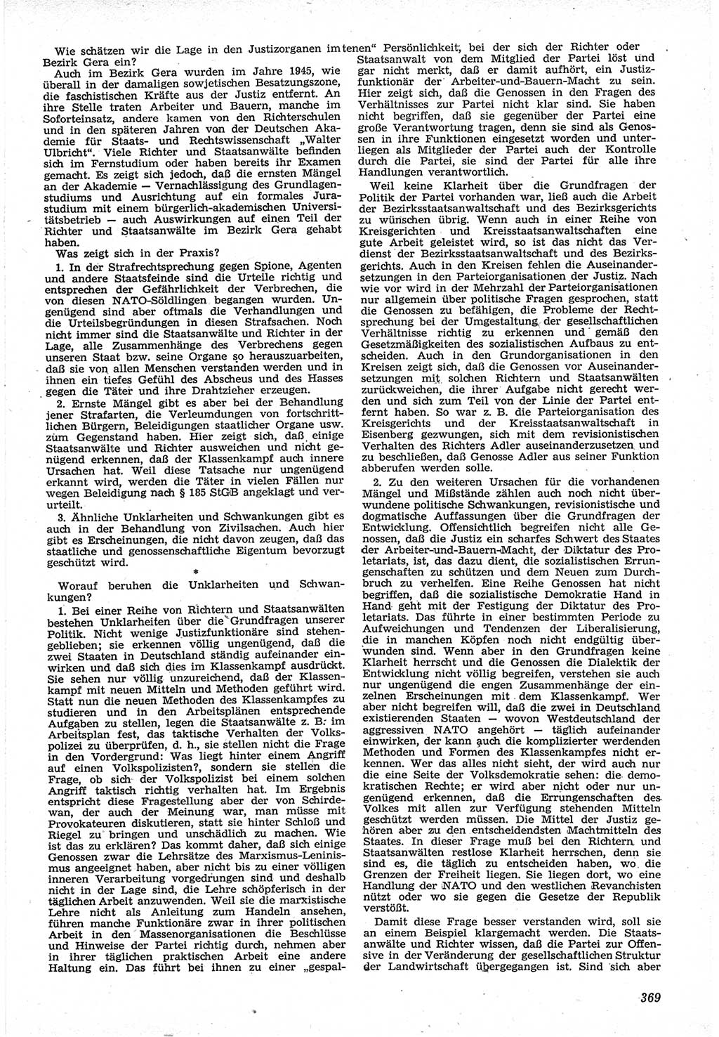 Neue Justiz (NJ), Zeitschrift für Recht und Rechtswissenschaft [Deutsche Demokratische Republik (DDR)], 12. Jahrgang 1958, Seite 369 (NJ DDR 1958, S. 369)