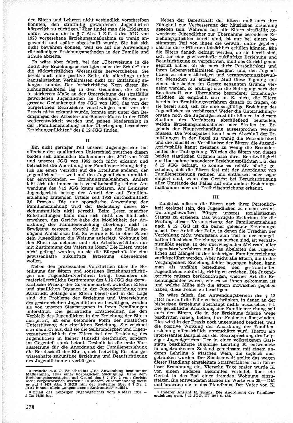 Neue Justiz (NJ), Zeitschrift für Recht und Rechtswissenschaft [Deutsche Demokratische Republik (DDR)], 12. Jahrgang 1958, Seite 378 (NJ DDR 1958, S. 378)