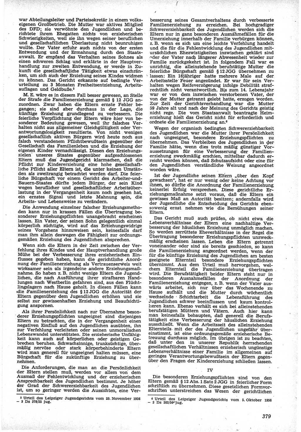 Neue Justiz (NJ), Zeitschrift für Recht und Rechtswissenschaft [Deutsche Demokratische Republik (DDR)], 12. Jahrgang 1958, Seite 379 (NJ DDR 1958, S. 379)