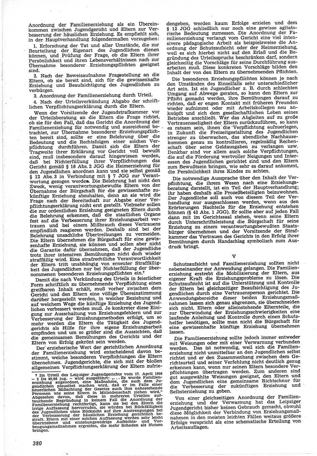 Neue Justiz (NJ), Zeitschrift für Recht und Rechtswissenschaft [Deutsche Demokratische Republik (DDR)], 12. Jahrgang 1958, Seite 380 (NJ DDR 1958, S. 380)