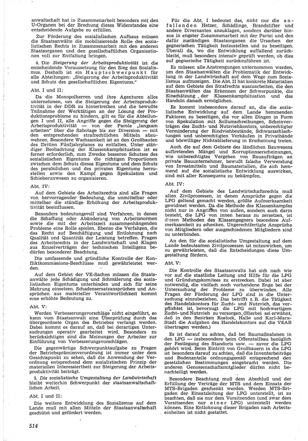 Neue Justiz (NJ), Zeitschrift für Recht und Rechtswissenschaft [Deutsche Demokratische Republik (DDR)], 12. Jahrgang 1958, Seite 514 (NJ DDR 1958, S. 514)