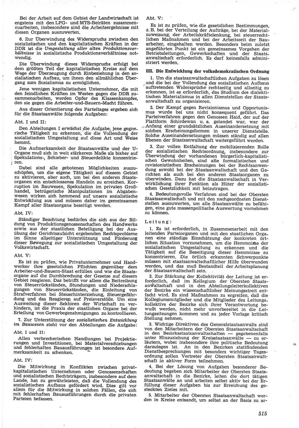 Neue Justiz (NJ), Zeitschrift für Recht und Rechtswissenschaft [Deutsche Demokratische Republik (DDR)], 12. Jahrgang 1958, Seite 515 (NJ DDR 1958, S. 515)