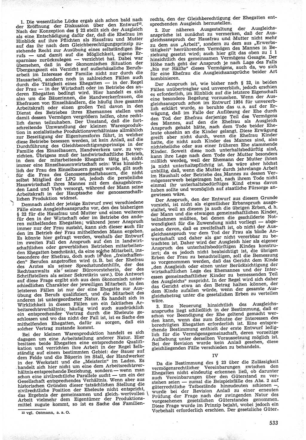 Neue Justiz (NJ), Zeitschrift für Recht und Rechtswissenschaft [Deutsche Demokratische Republik (DDR)], 12. Jahrgang 1958, Seite 533 (NJ DDR 1958, S. 533)